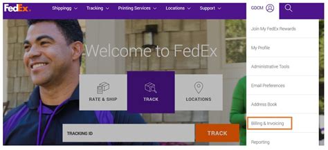 fedex billing online|fedex billing online customer.